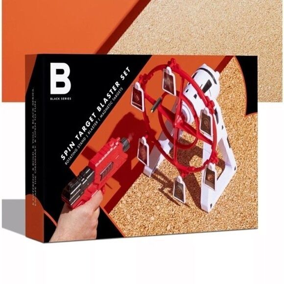 The Black Series Spin Target Blaster Set Rotating Desktop Arcade Game, toys New - Picture 2 of 13